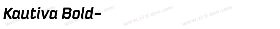 Kautiva Bold字体转换